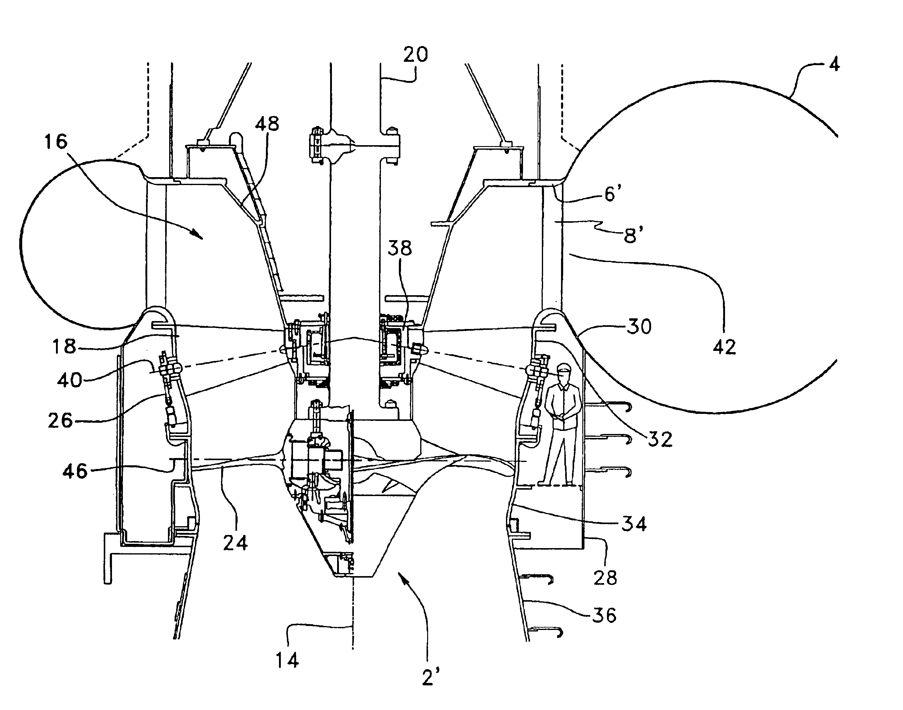 Hydraulic turbine with increased power capacities