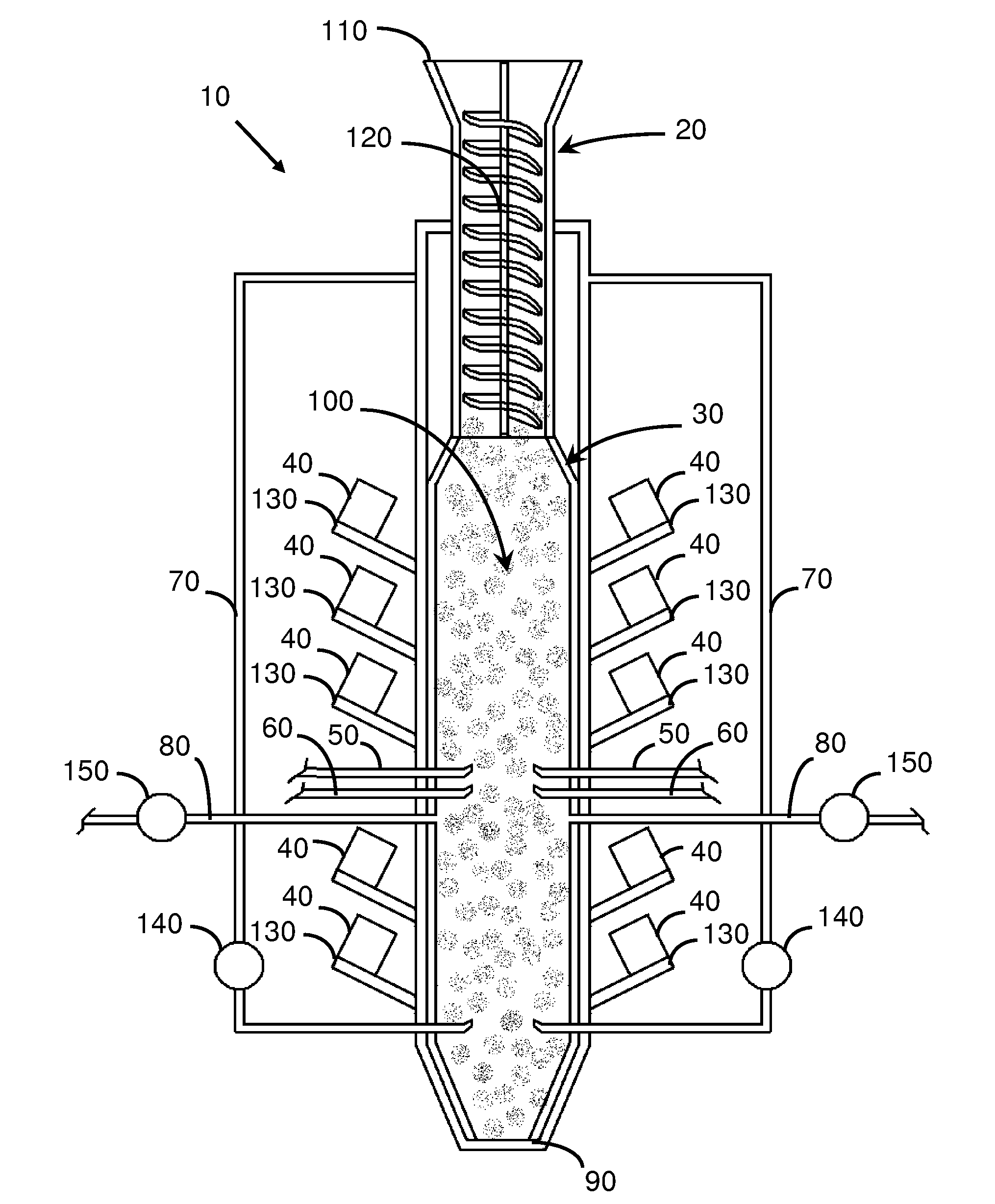 Method and apparatus for plasma gasification of carbonic material by means of microwave radiation