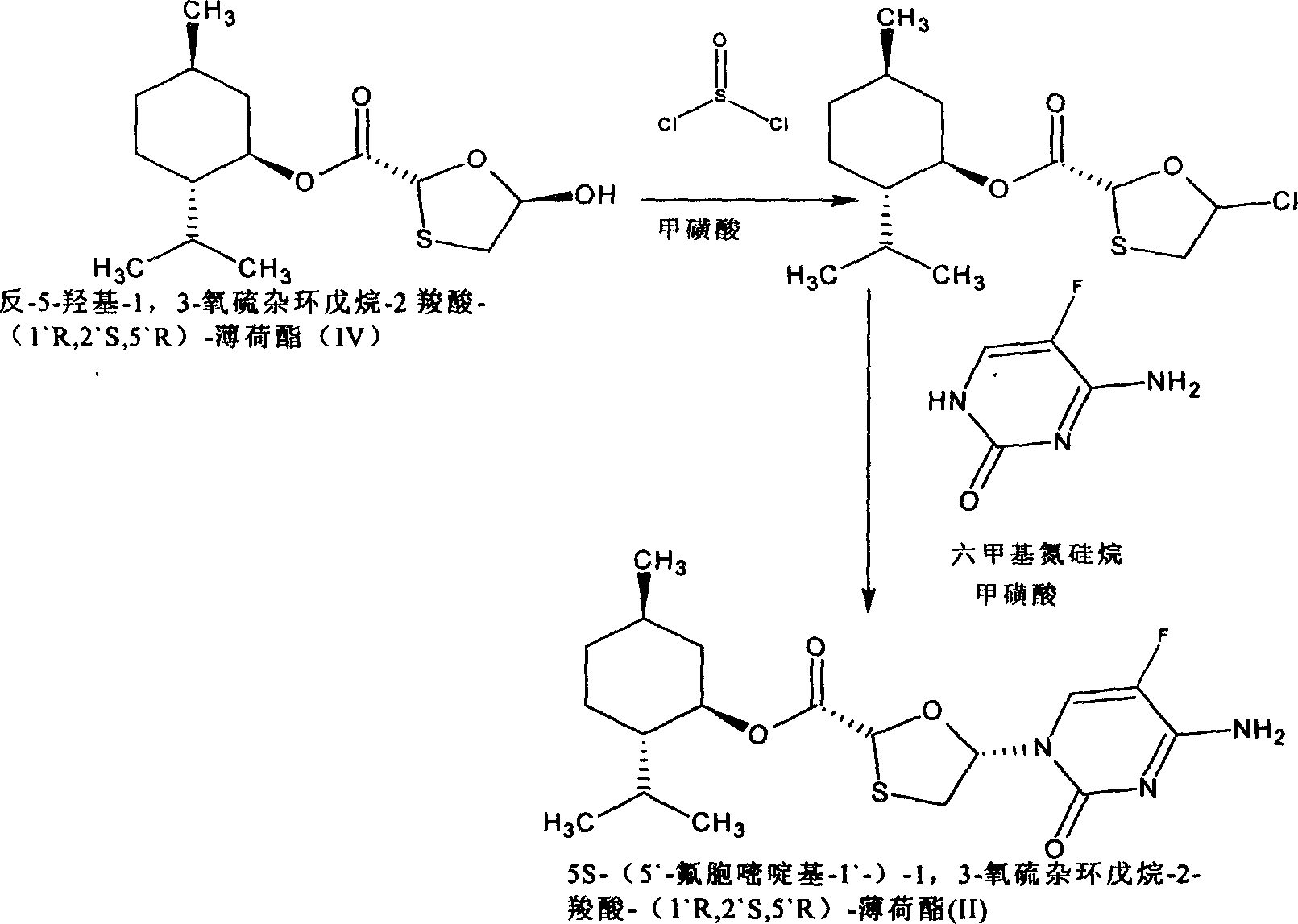 Suitqable to industrialized method for preparing emtricitabine