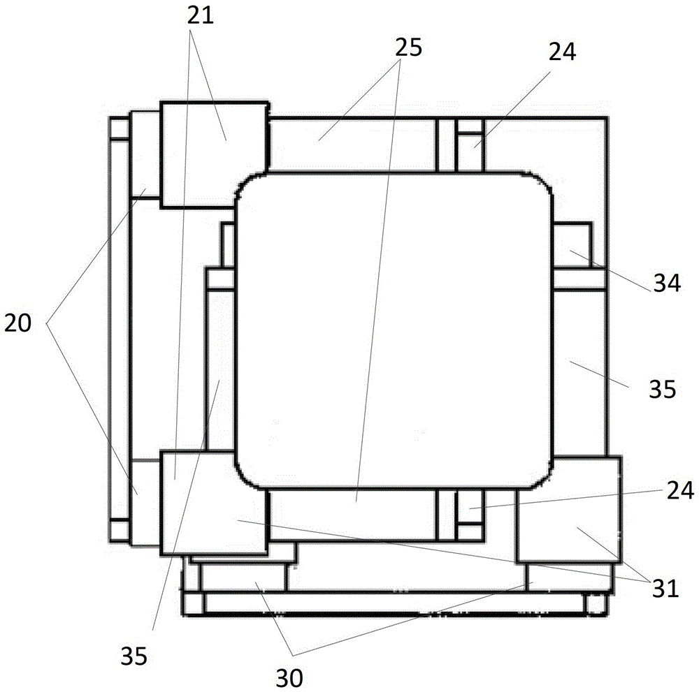 Anti-torsion parallel dual-drive motion decoupling servo platform