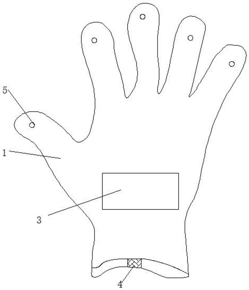 Glove capable of conducting intelligent heating according to body surface temperature