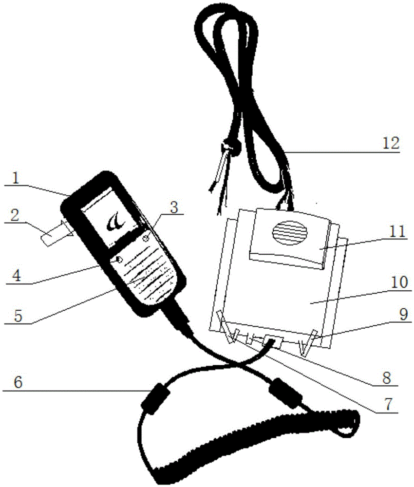 Exhaling type alcohol lock capable of measuring alcohol concentration in driving process