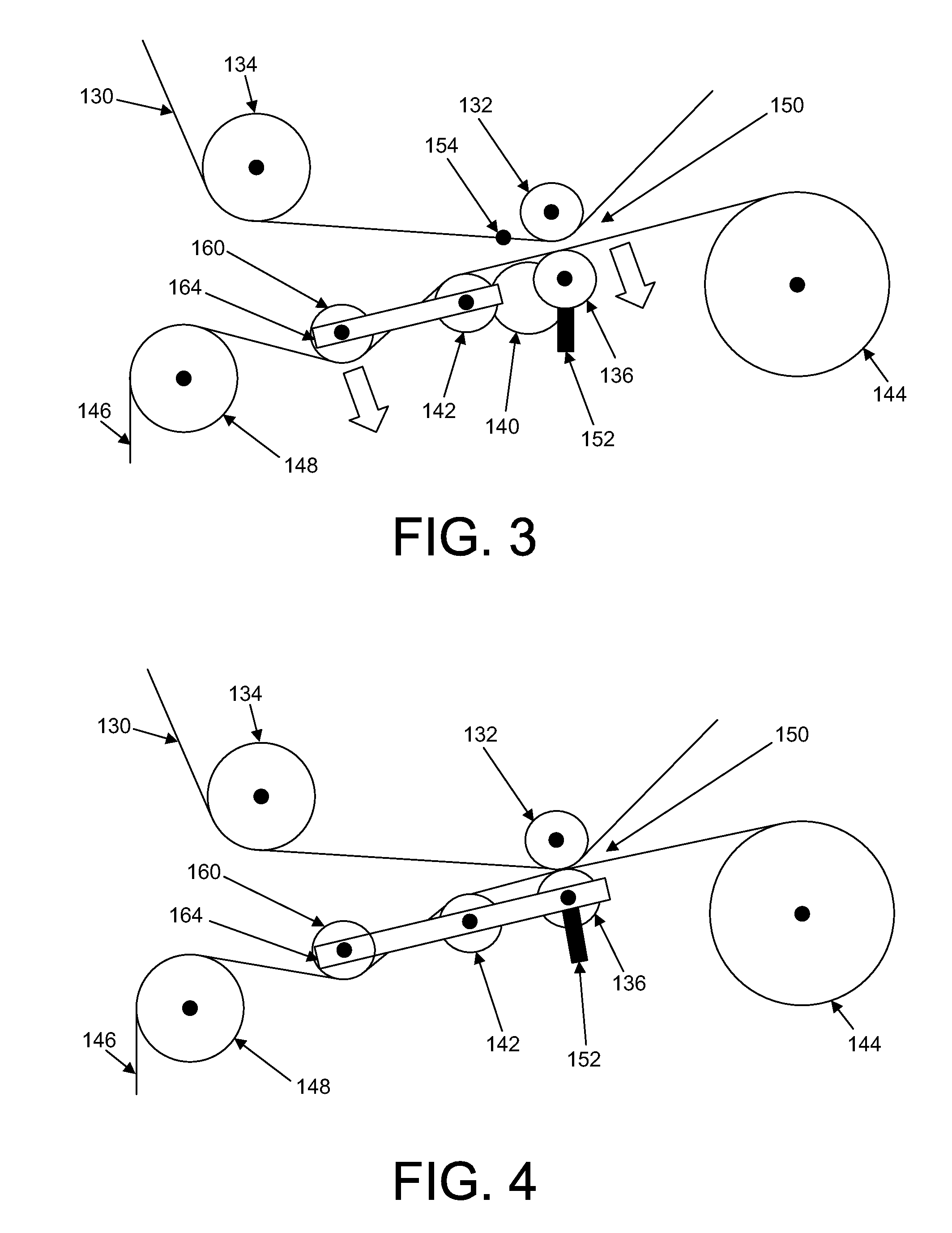 Web feed system having compensation roll