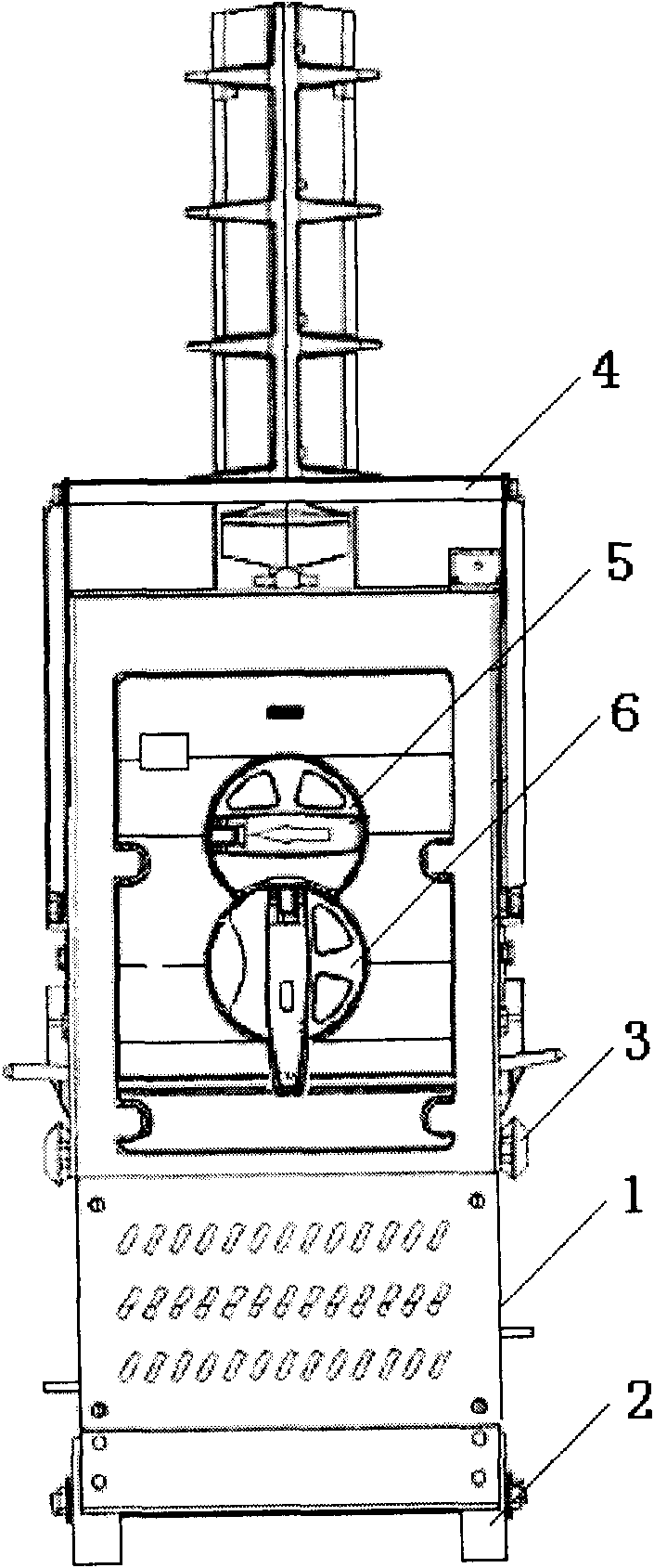 Logic control interlocking structure for handcart in-out and manual separate-switch brake of circuit breaker