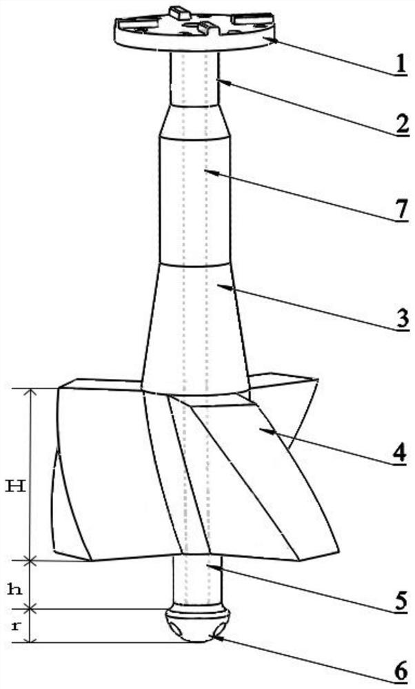 Injection type spiral agitator for hot metal desulfurization