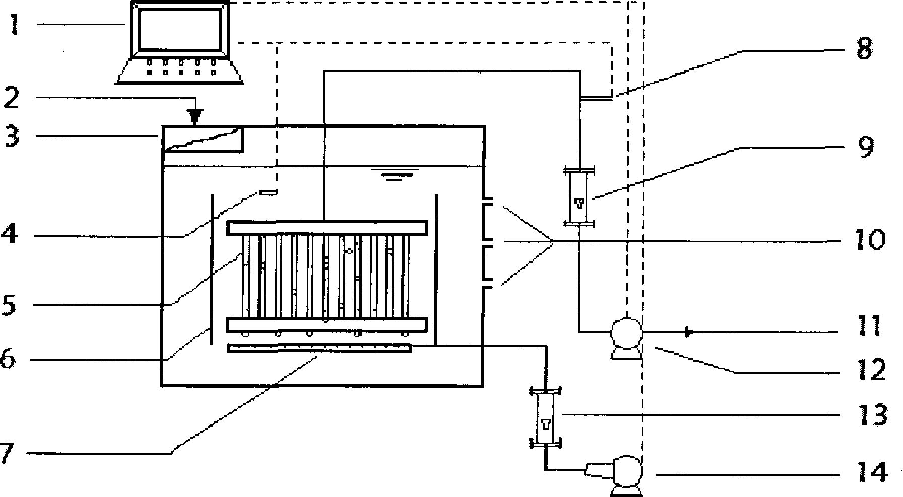 Aerobic granule sludge membrane bioreactor system