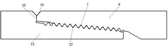 A two-way air-tight drill pipe joint with tensile bending resistance