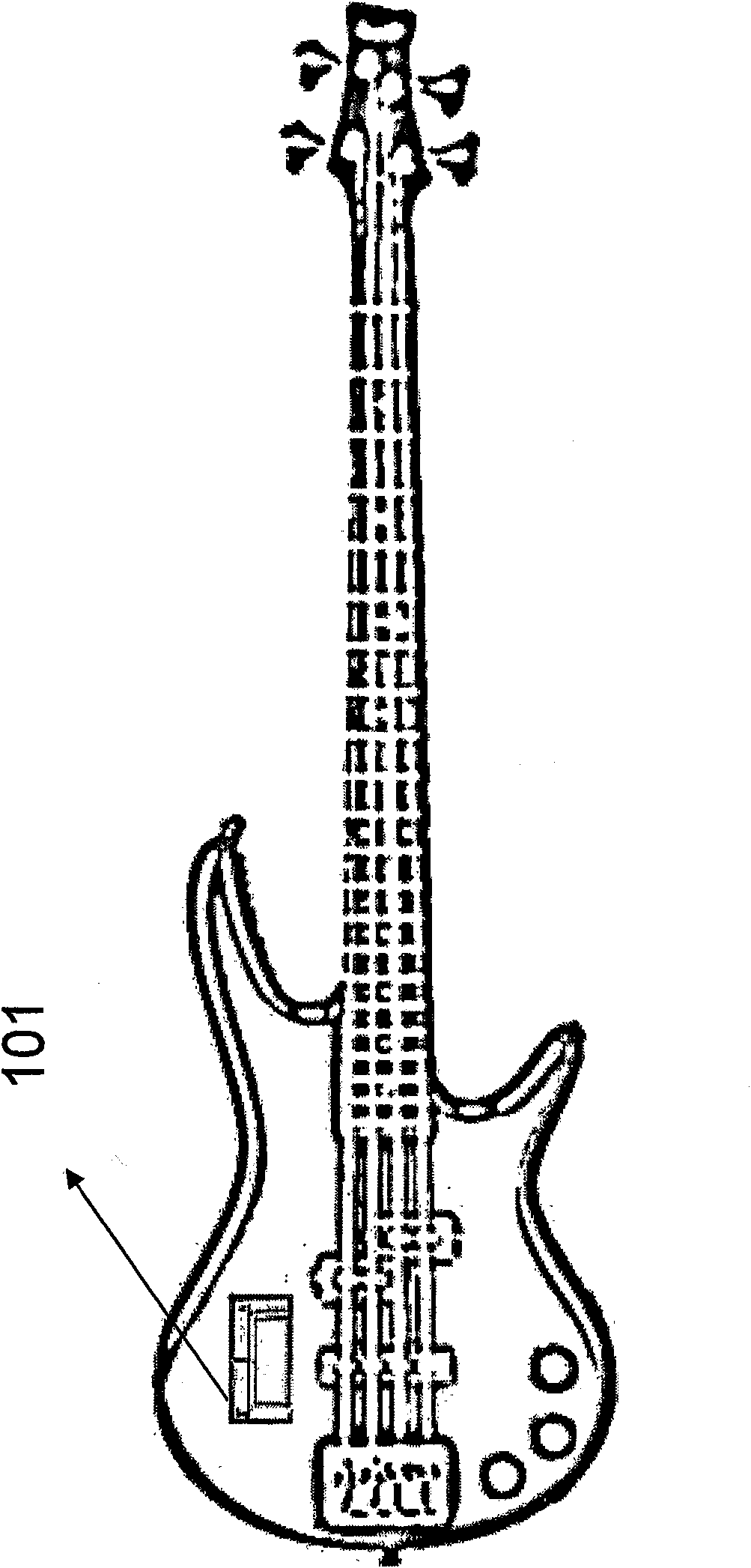 Multi-sound effect system including dynamic controller for an amplified guitar