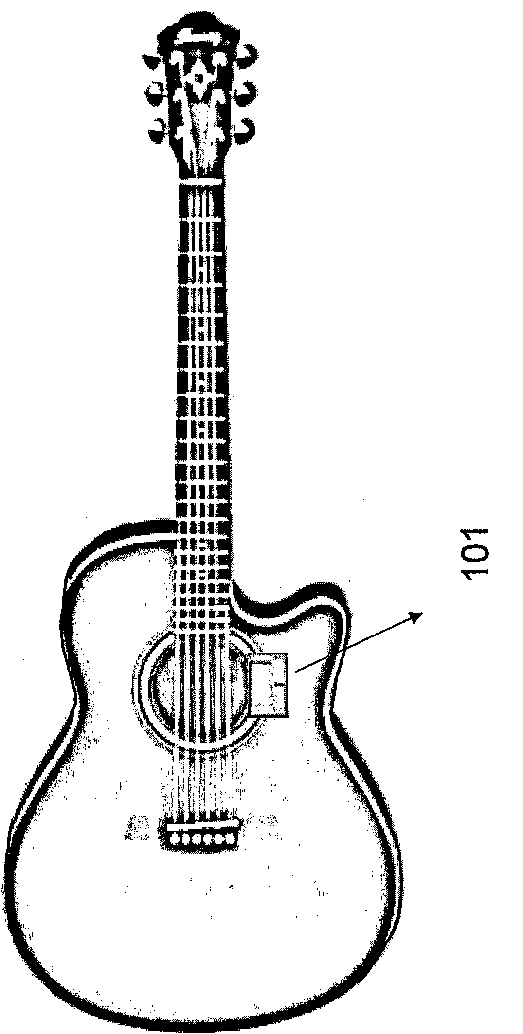 Multi-sound effect system including dynamic controller for an amplified guitar