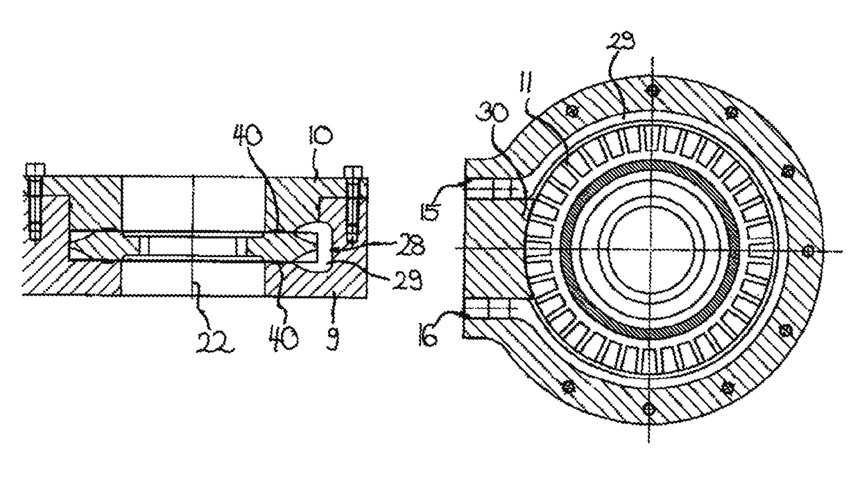 Drive device with circulation filtering