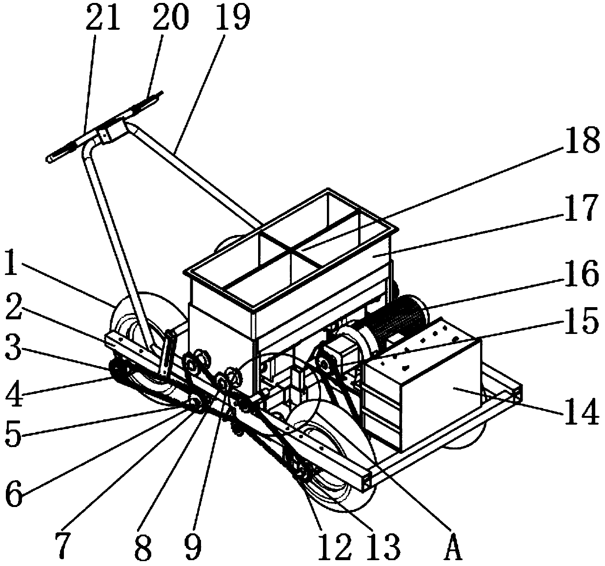 Modern agricultural small electric sower