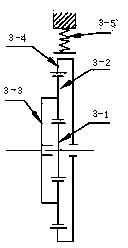 Mechanical reversing speed reducer and vertical type pumping unit