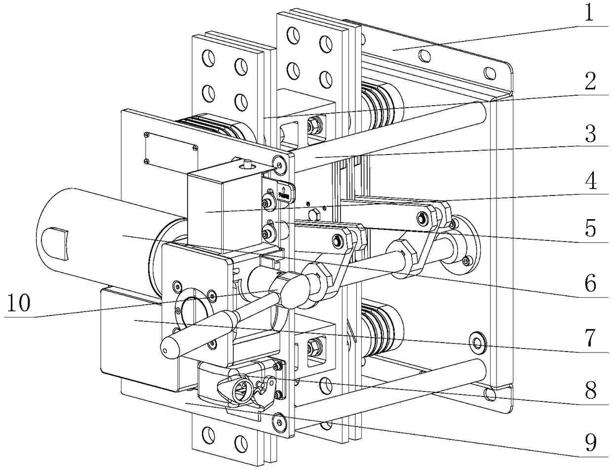 A DC electric manual dual-purpose isolating switch