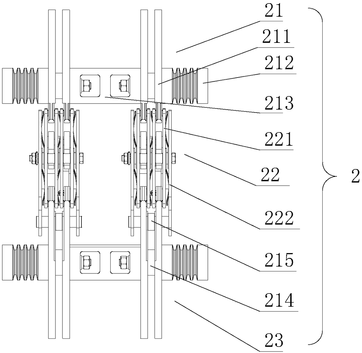 A DC electric manual dual-purpose isolating switch