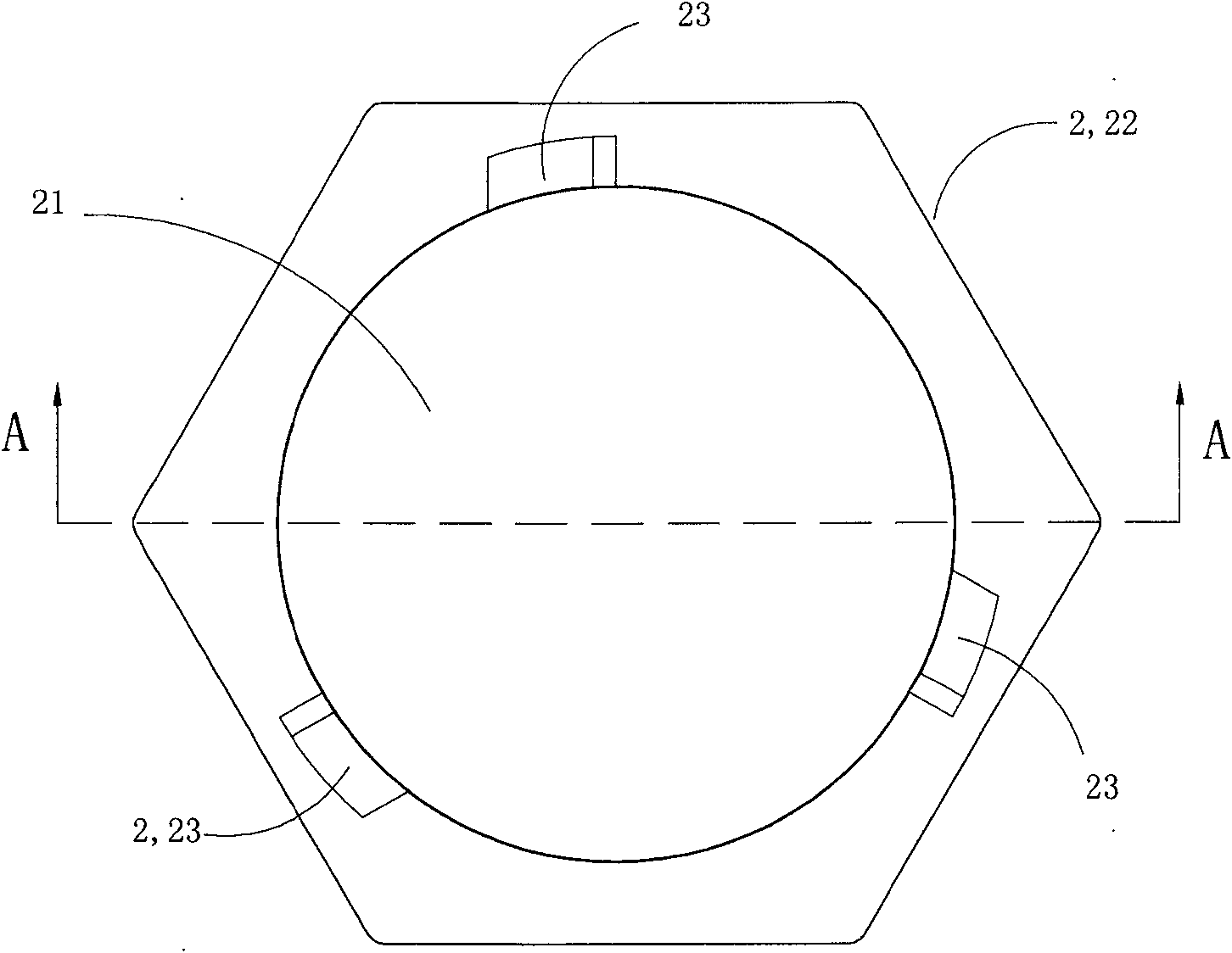 Blocking and antiunloading nut