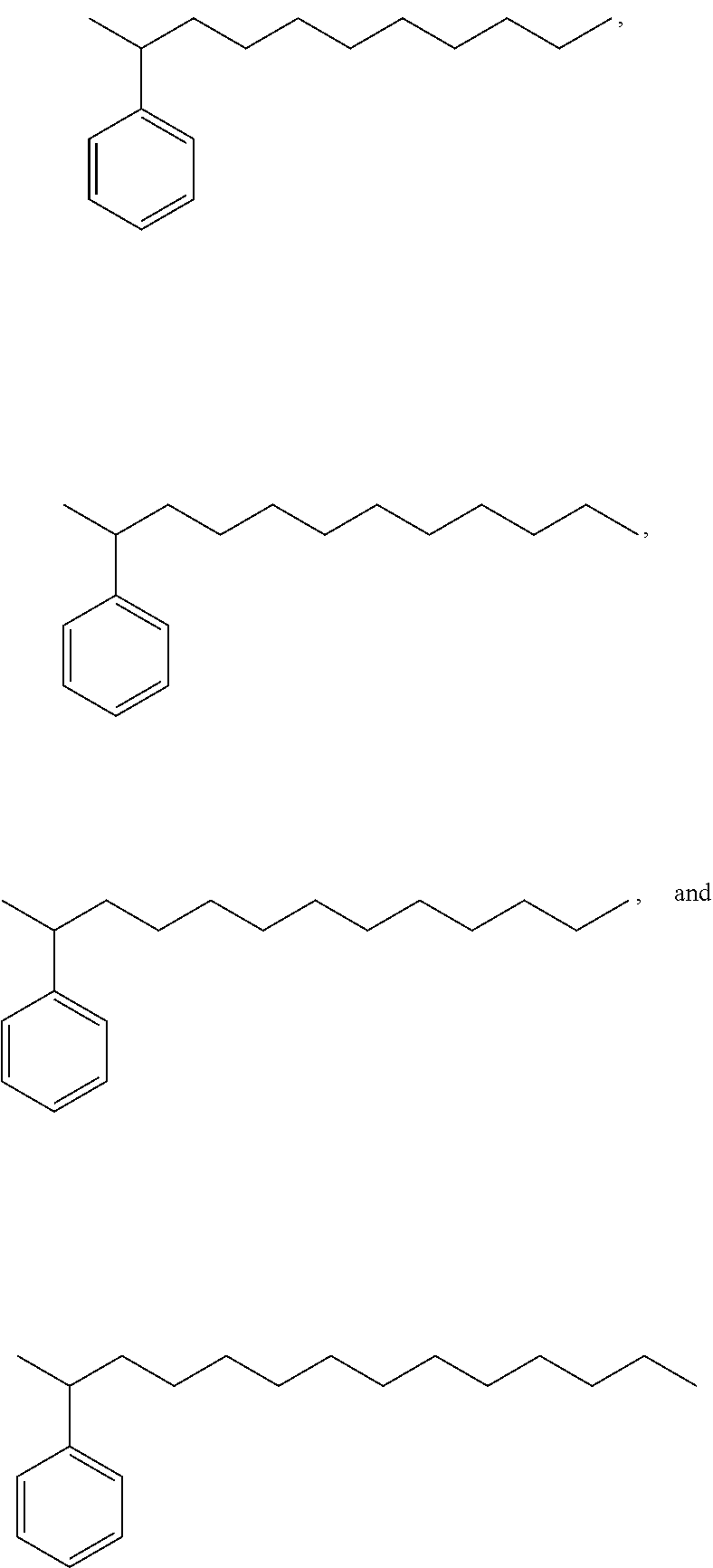 Bio-based linear alkylphenyl sulfonates
