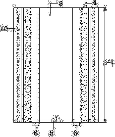 All-wet-joint precast prestressed underground continuous wall and construction method thereof