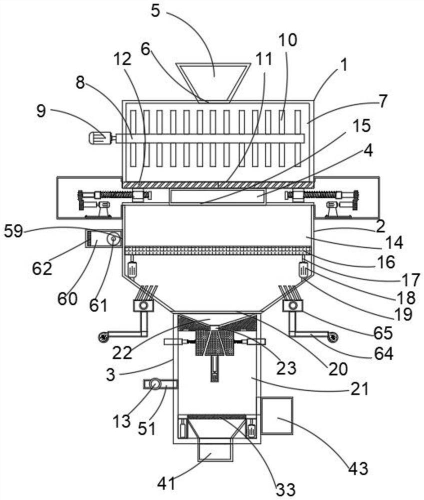 Rice milling device for rice processing and working method thereof