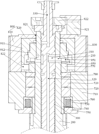 Ultrasonic electric spindle and electromagnetic isolation structure thereof