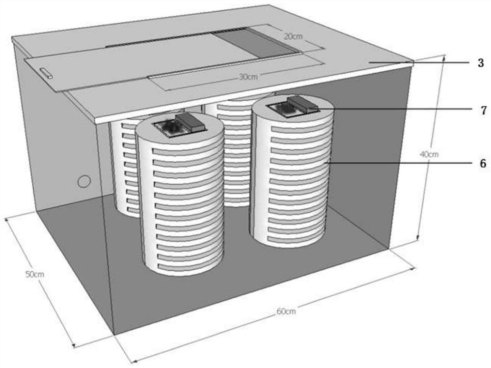 Habitat-simulating feeding and preserving method for dastarcus helophoroides adults