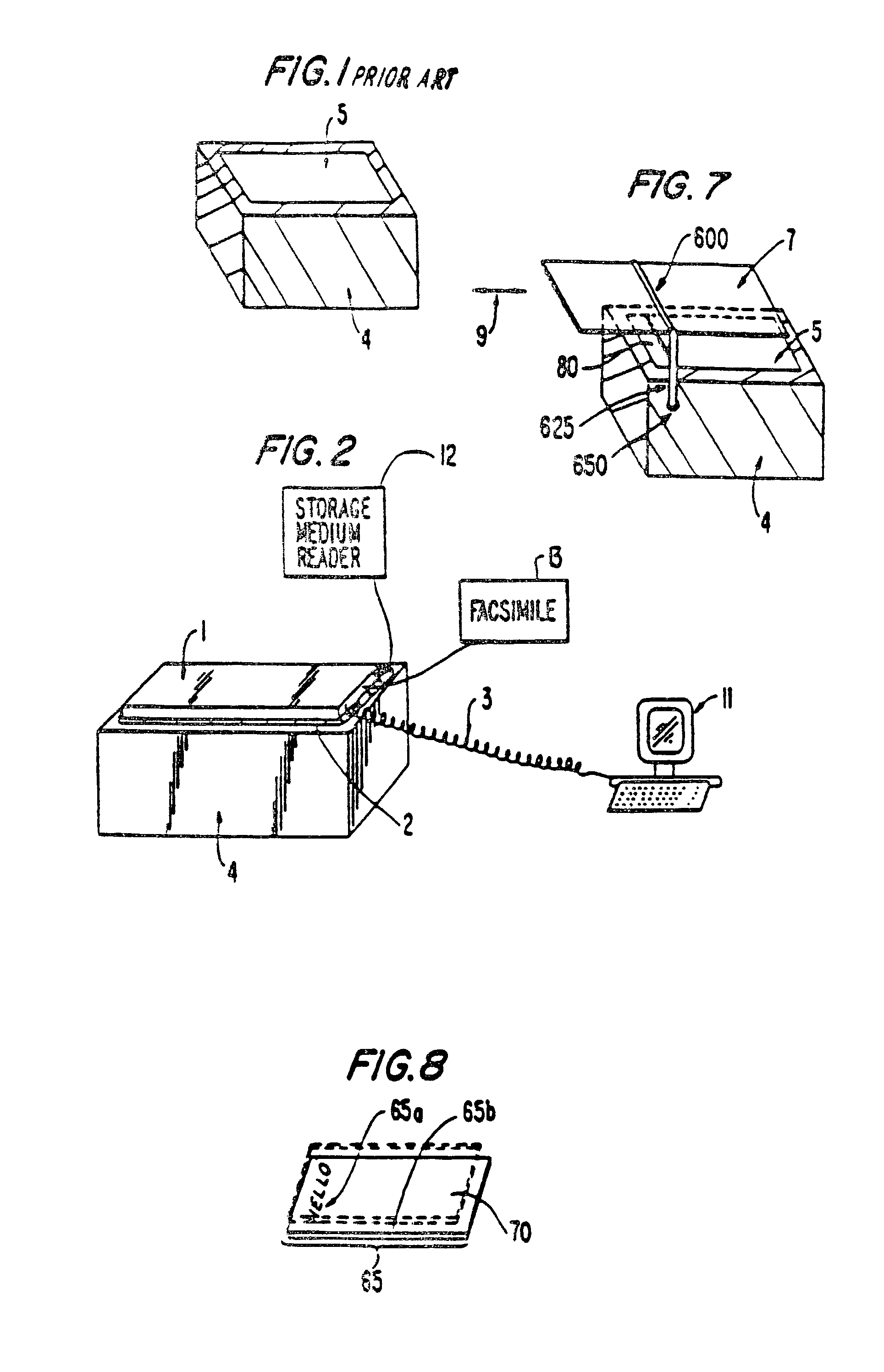 Method and apparatus for linking designated portions of a received document image with an electronic address