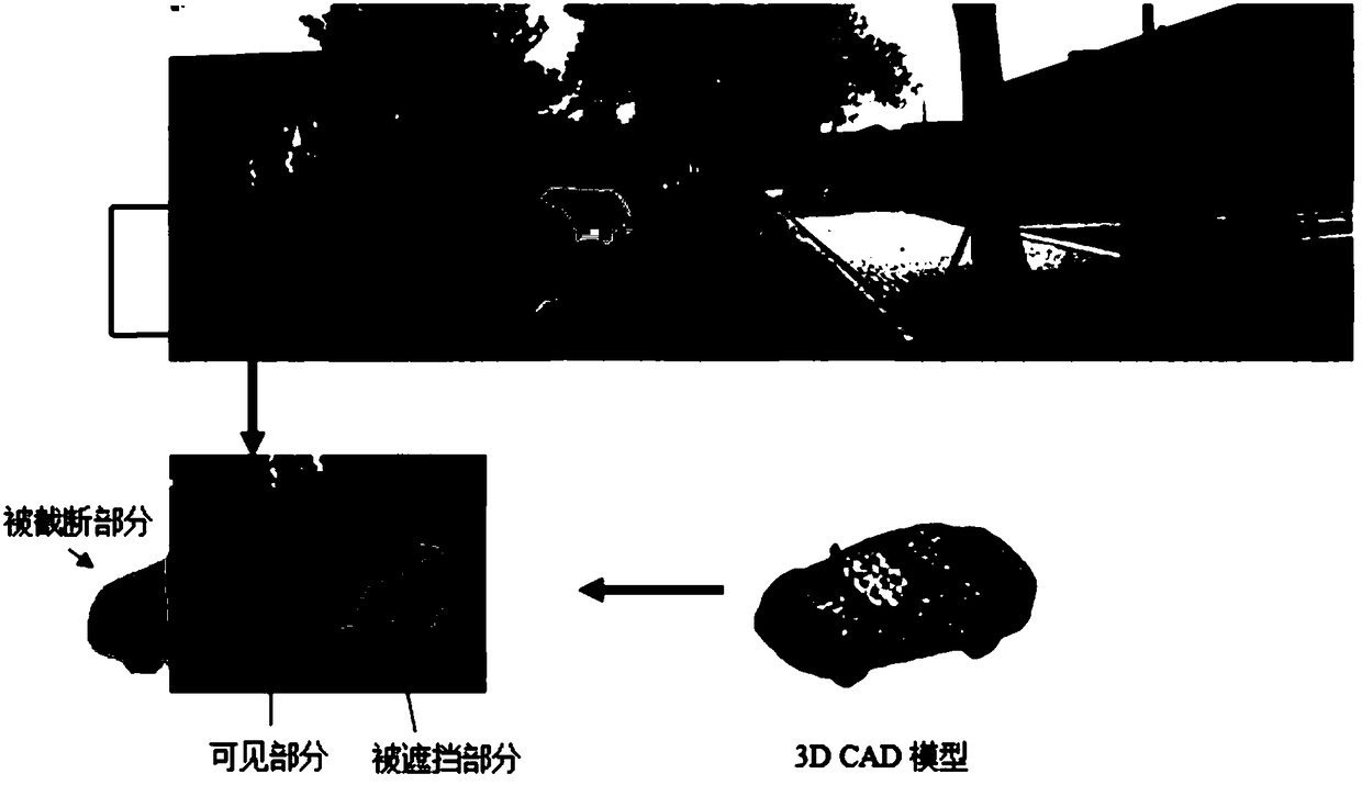 Front-vehicle ranging method based on monocular vision and image segmentation under vehicle-borne camera