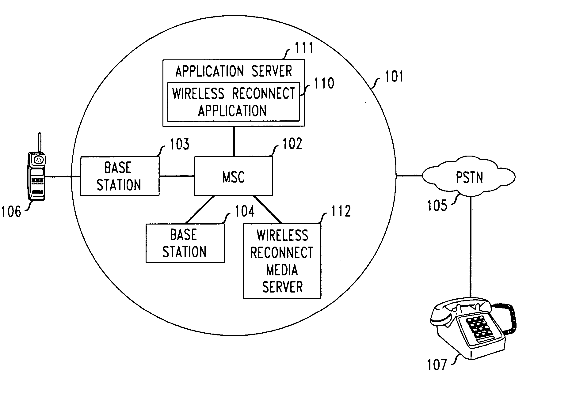Method and apparatus for reconnecting dropped wireless calls