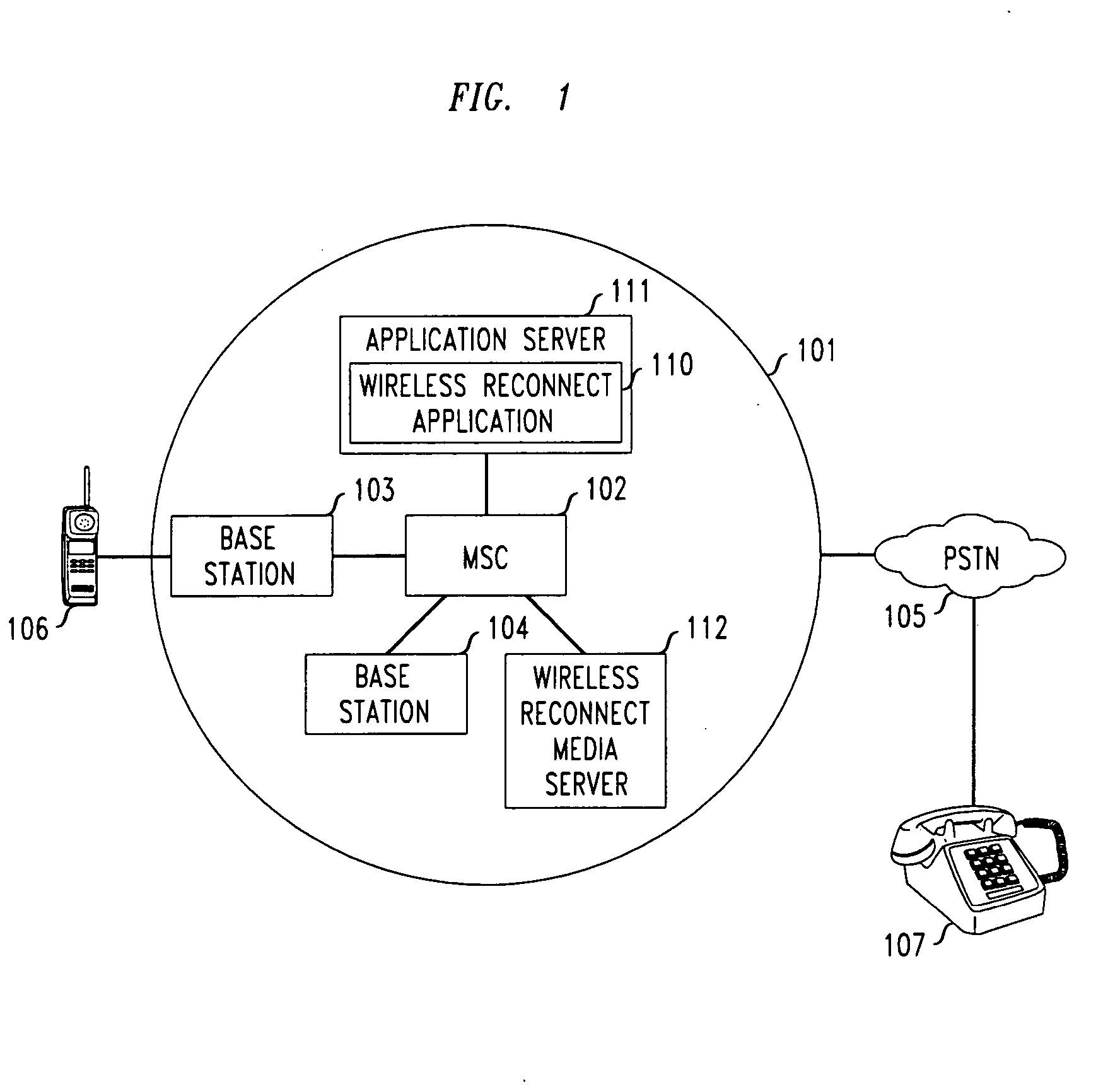 Method and apparatus for reconnecting dropped wireless calls