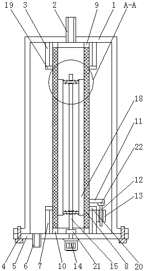 Crude benzene filter with high filtering efficiency