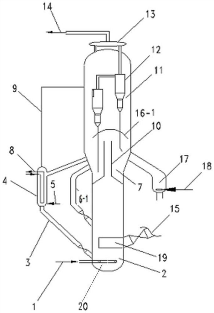 Method and equipment for reducing secondary reaction in MTO reaction