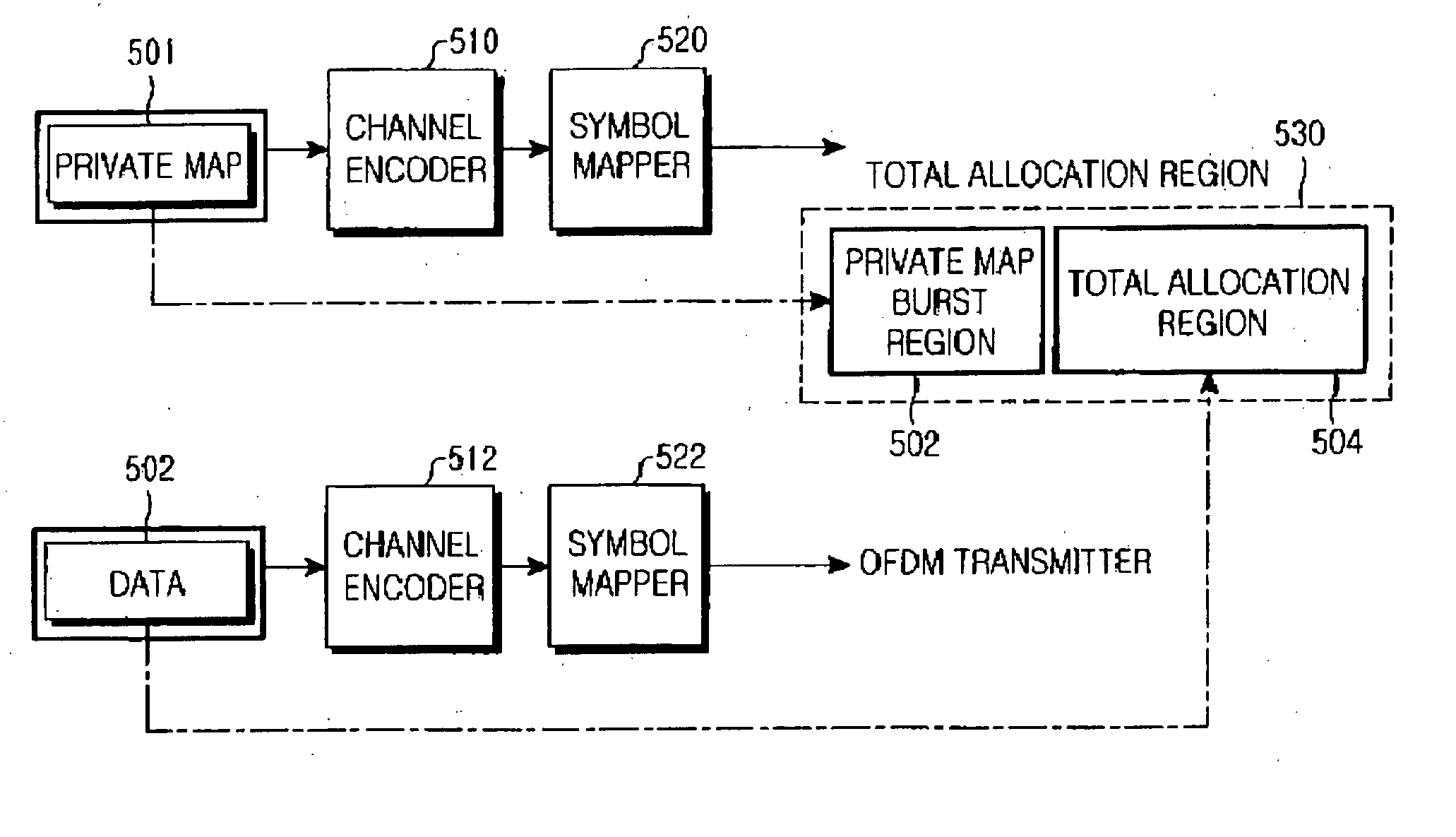 Apparatus and method for transmitting information data in a wireless communication system