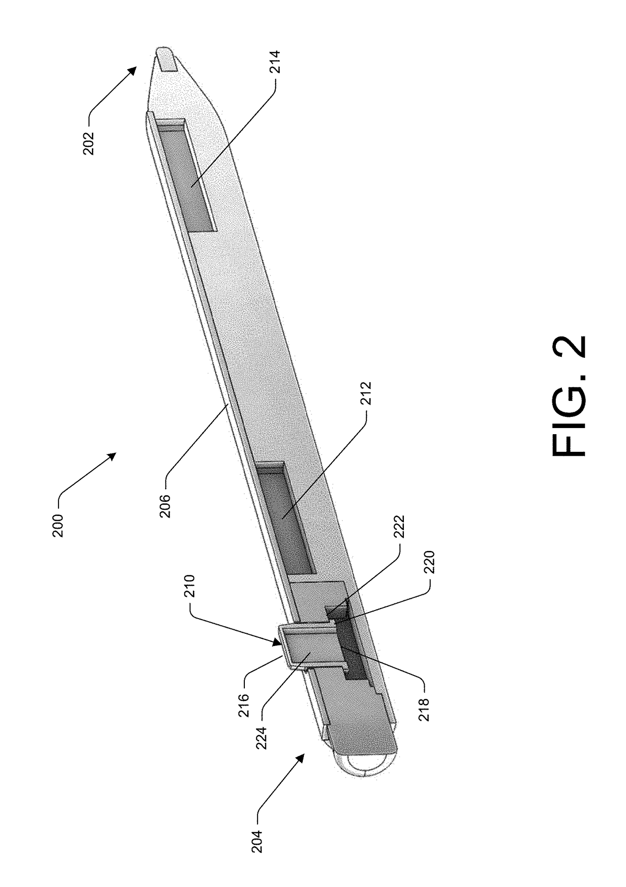 Retractable fang attachment for stylus