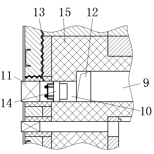 Sealing method of pot-type furnace volatile matter main channel and inner sealing device used in method