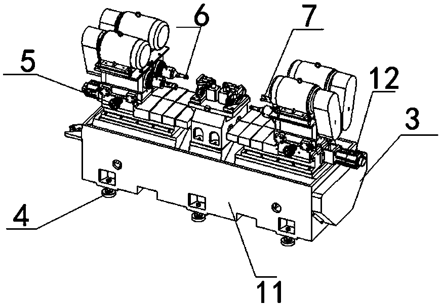 MH-SLP4 bidirectional adjustable four-shaft drilling boring machine