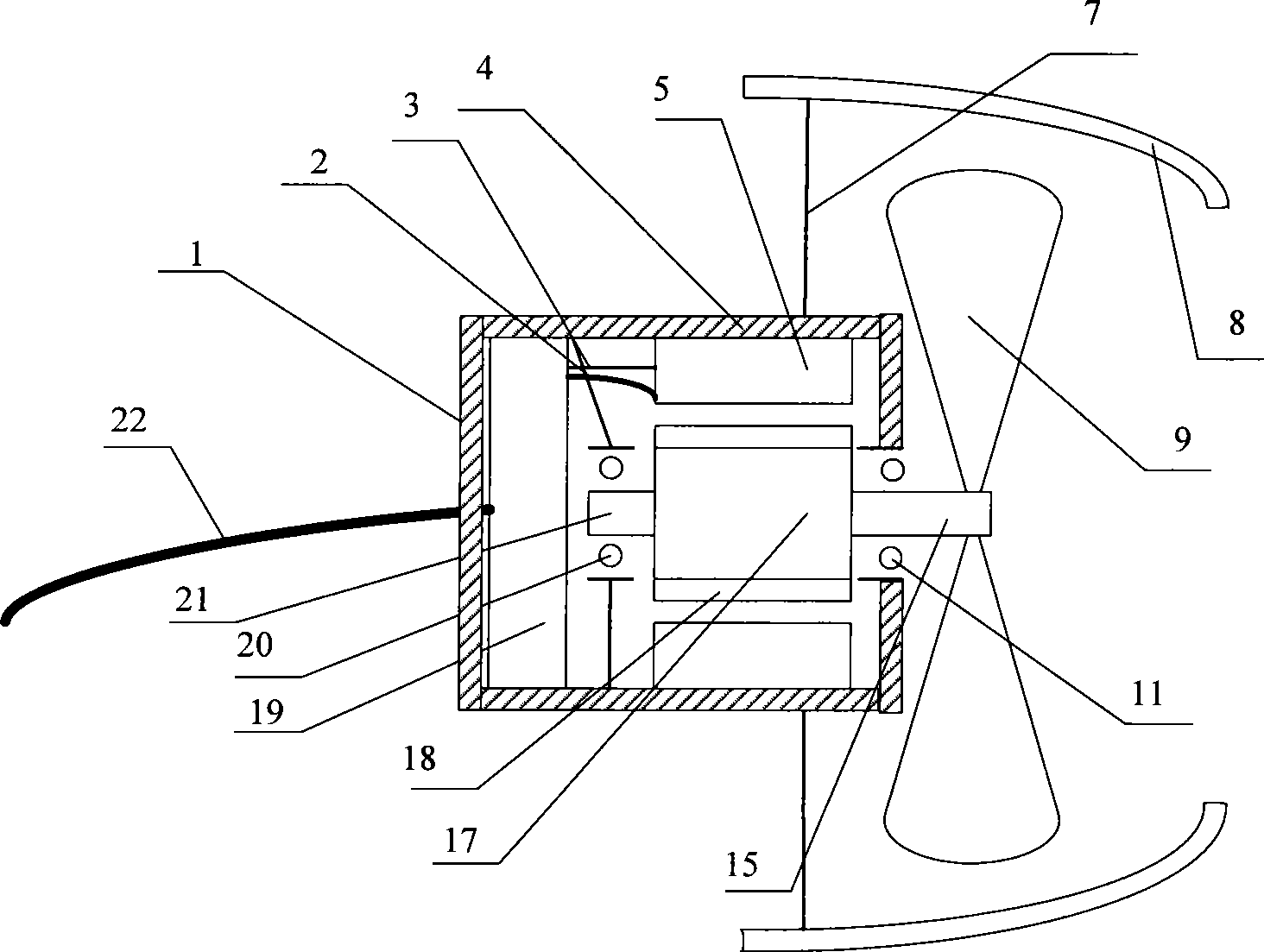 Underwater motor and thruster integrated apparatus