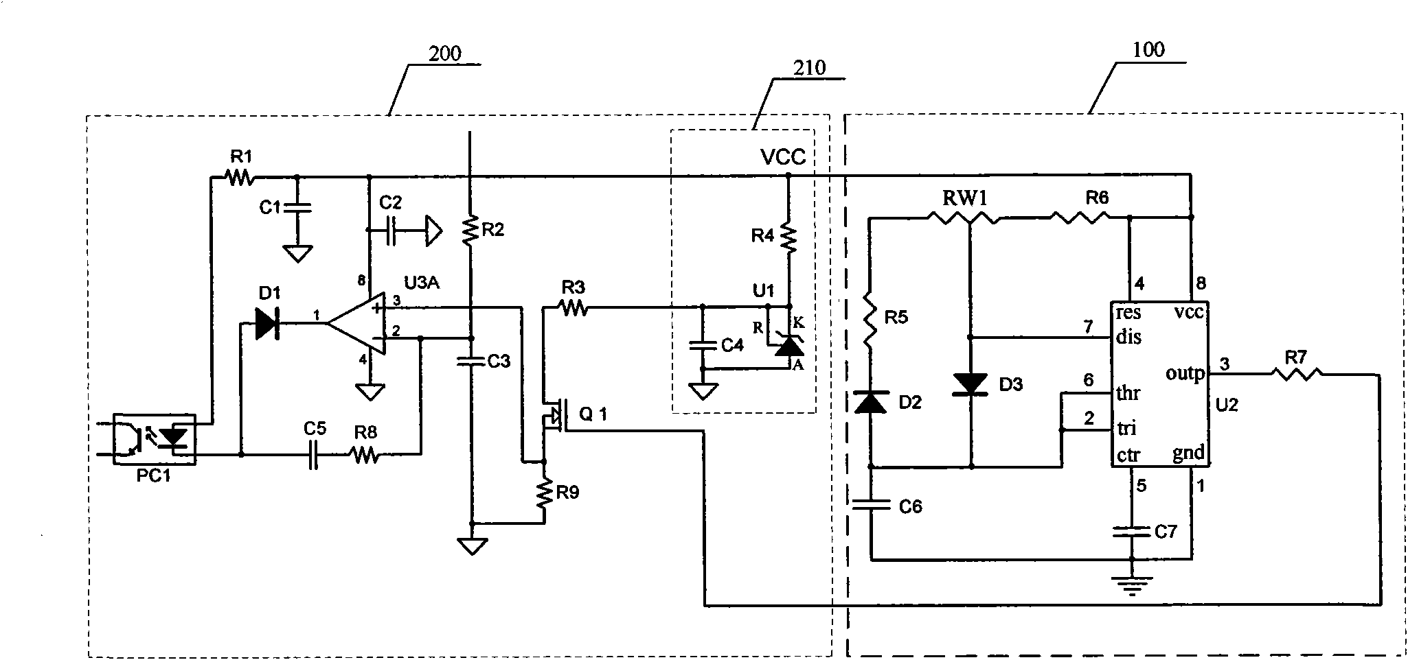 LED dimming control circuit