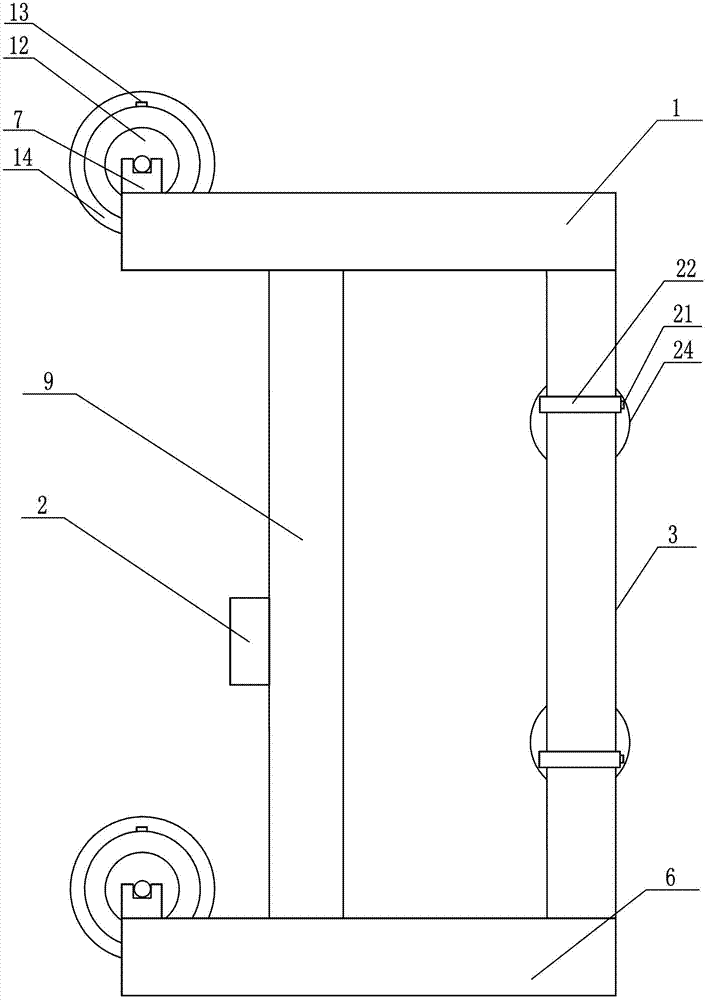 Device for pasting films on color profiles