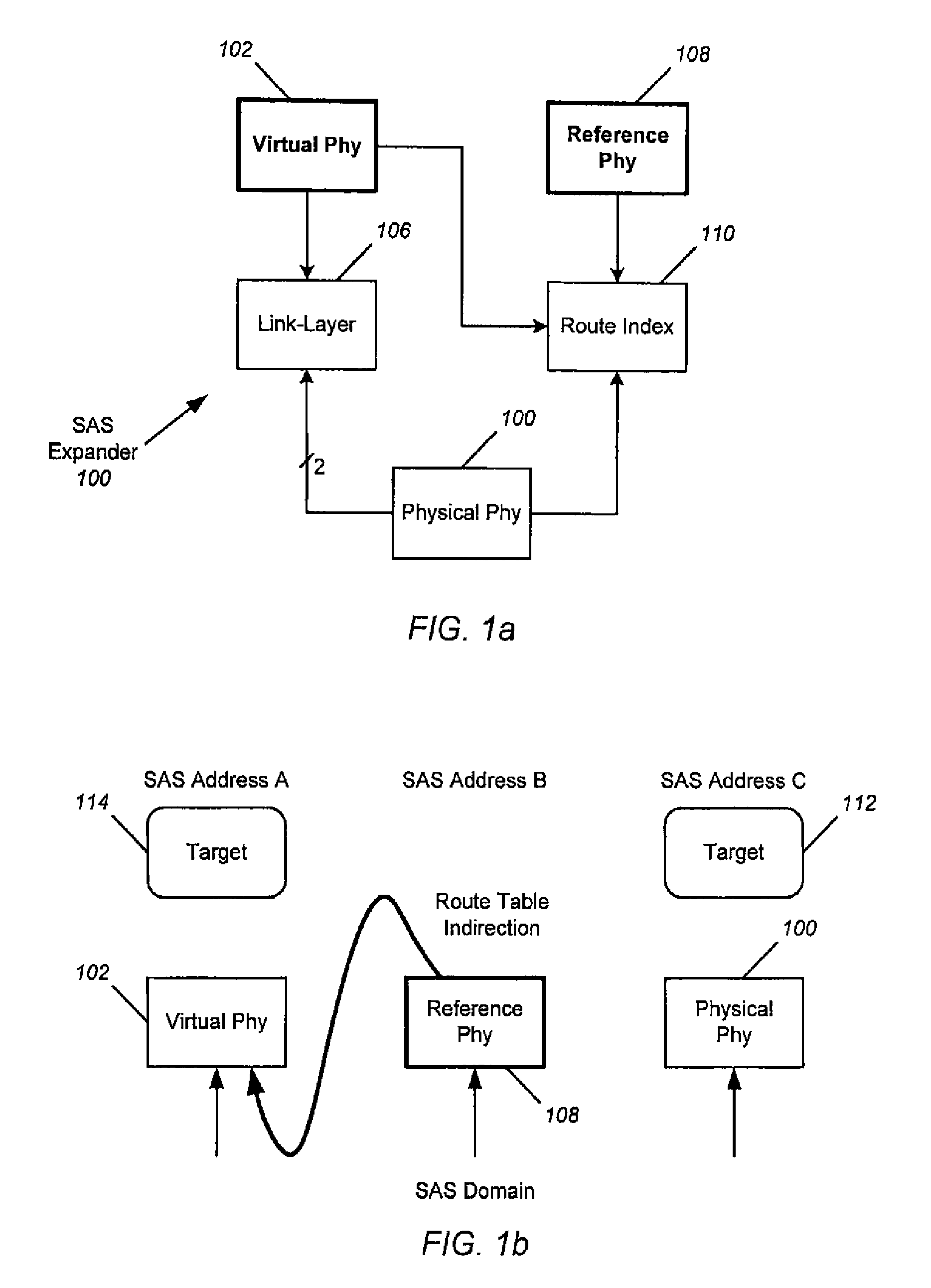 SAS reference Phys for virtualization and traffic isolation