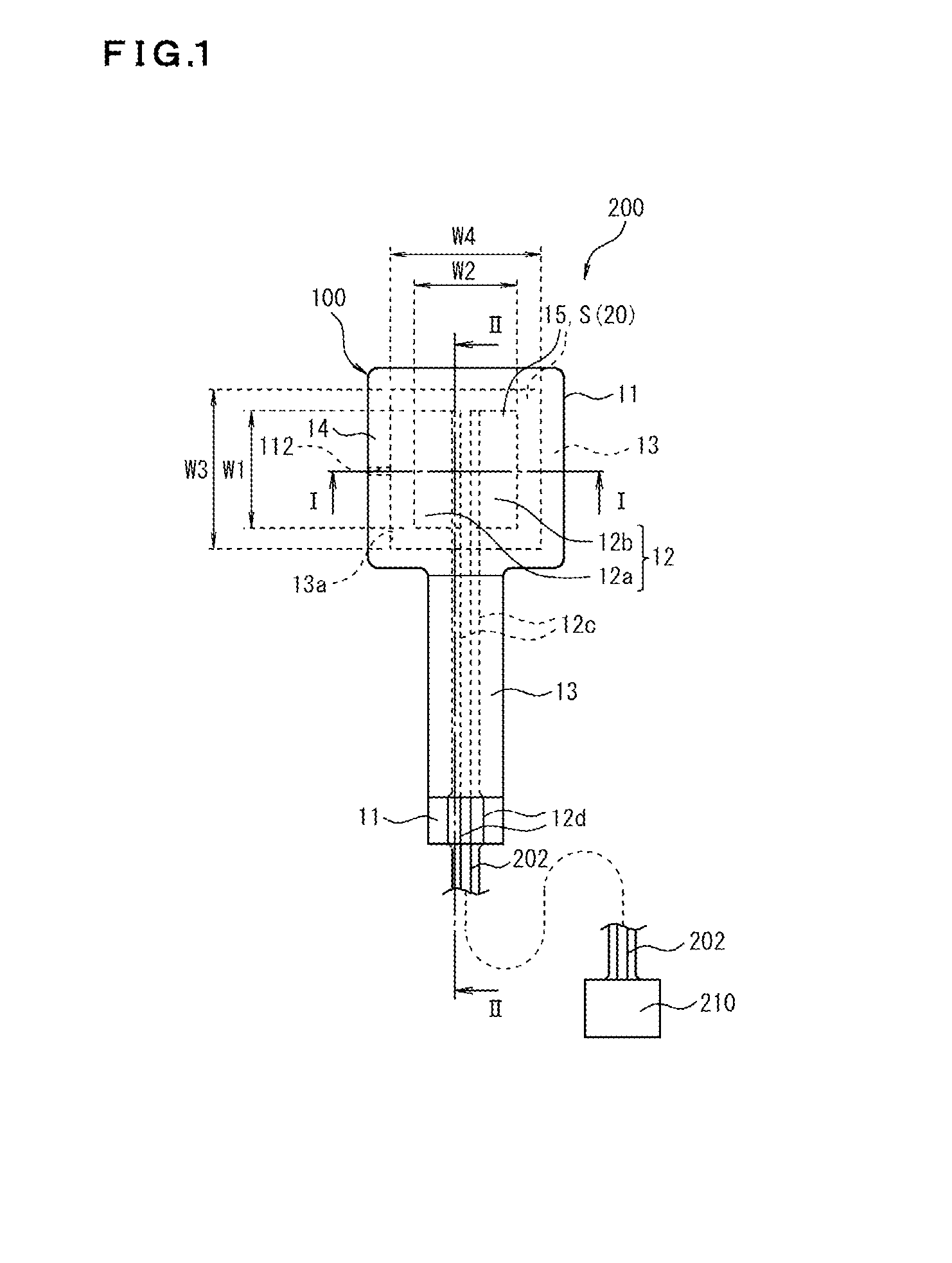 Pressure sensing element having an insulating layer with an increased height from the substrate towards the opening