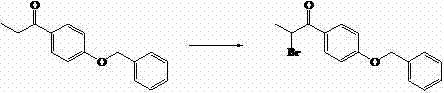 Preparation method for intermediate (namely 1-(4-benzyloxy-phenyl)-2-bromo-propan-1-one) for bazedoxifene acetate