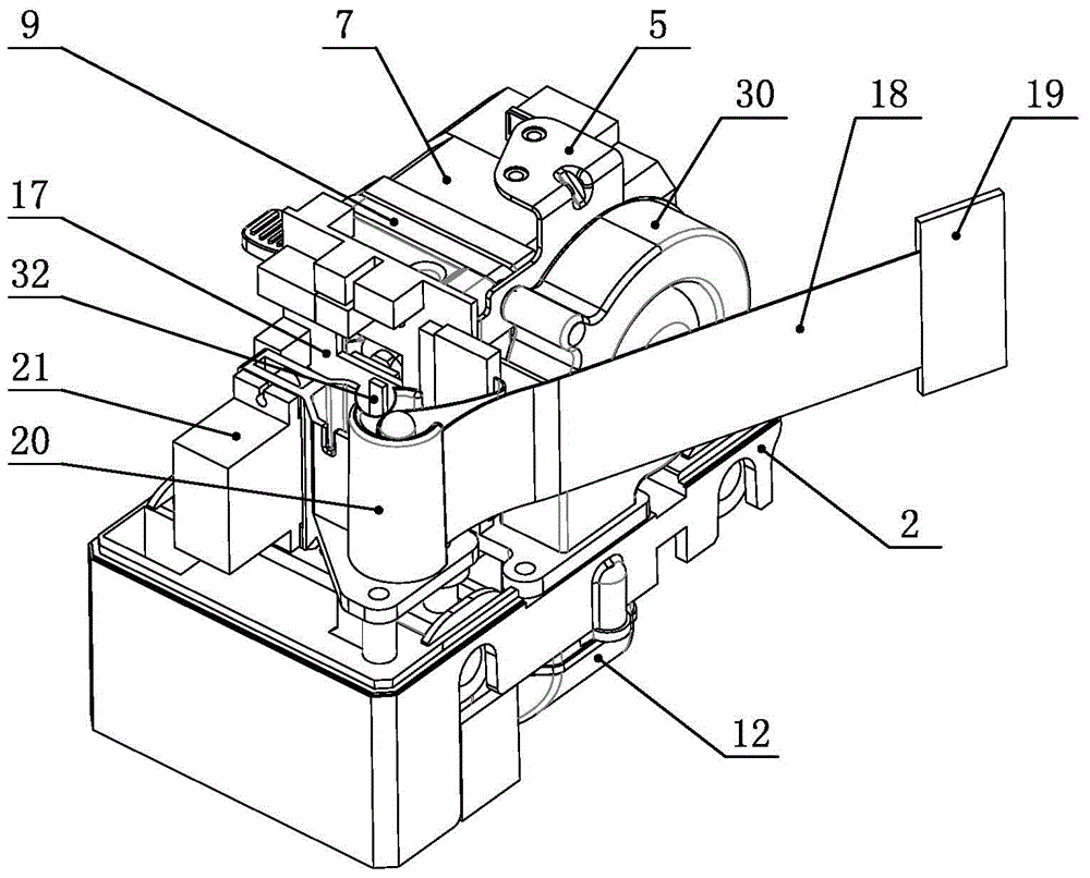 Motor extrusion head for 3D printer