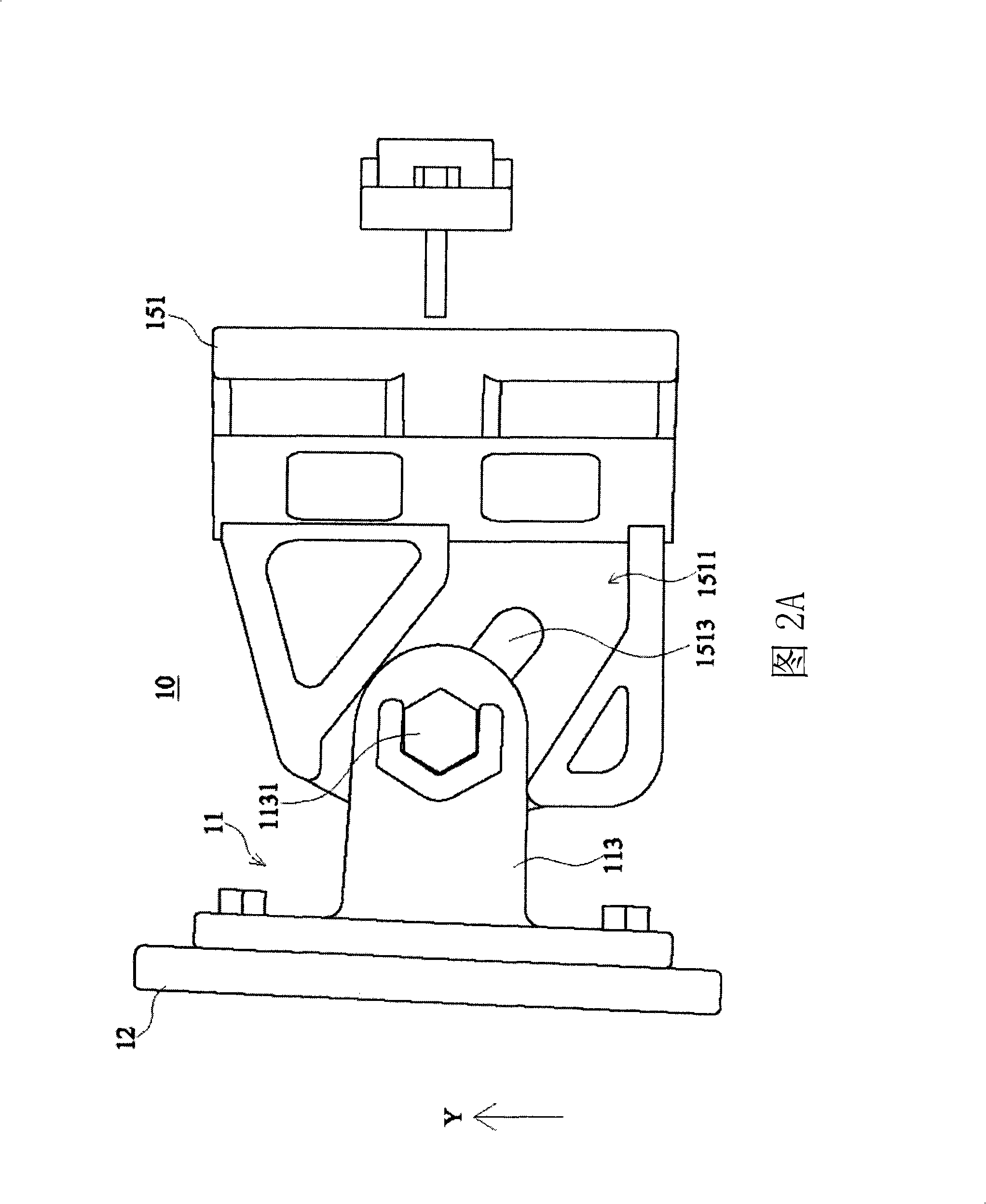 Antenna fixing device with regulation function