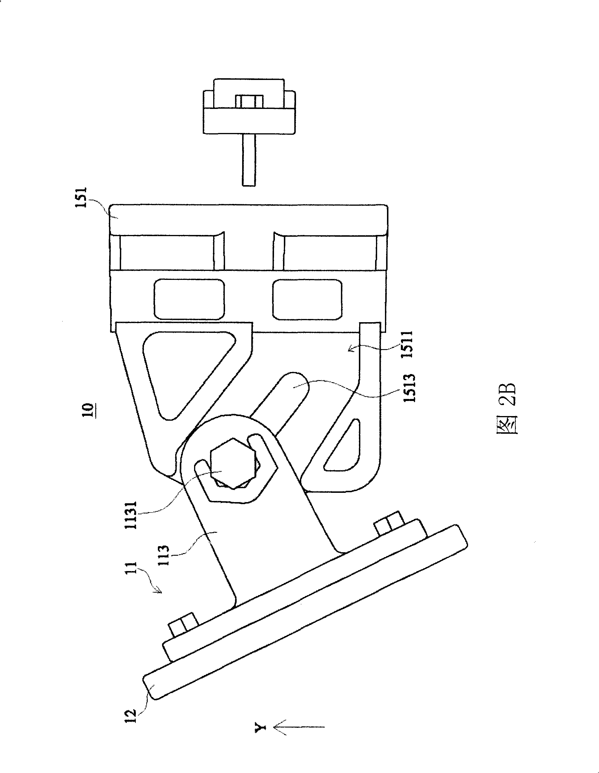 Antenna fixing device with regulation function