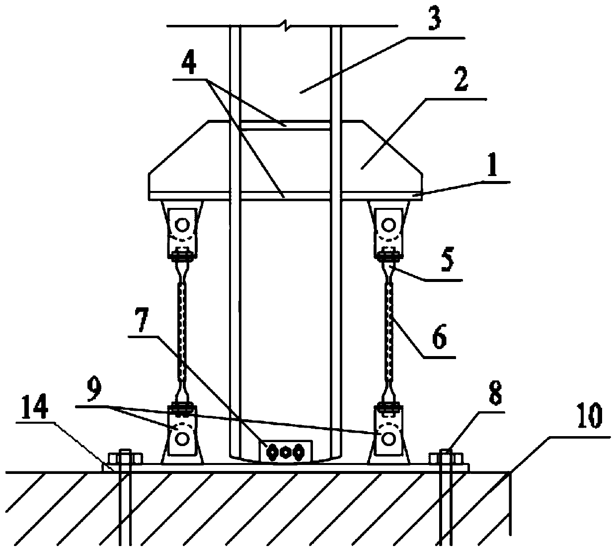 Self-resetting column base joints and steel structure buildings based on shape memory alloy rods