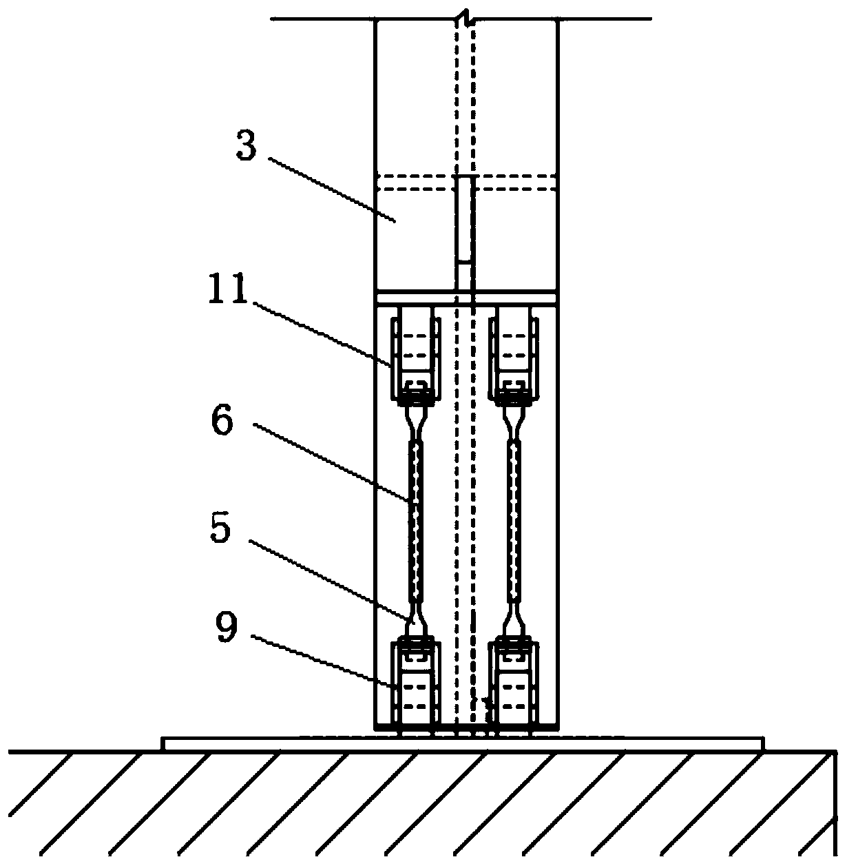 Self-resetting column base joints and steel structure buildings based on shape memory alloy rods