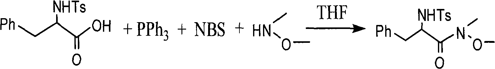 One-step method for synthesizing N-methyl-N-methoxyamide