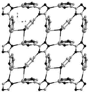 Metallic silver coordination polymer with two-dimensional lamellar structure, and preparation and application thereof