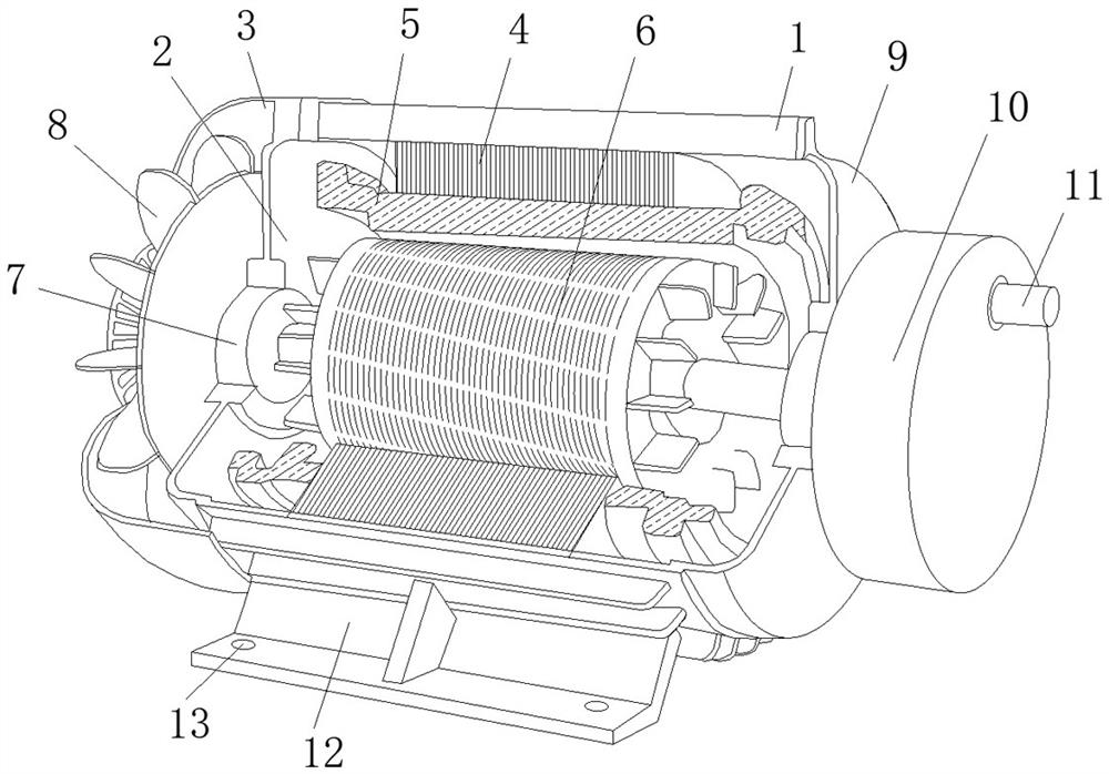 Roller shutter door motor capable of ensuring stable operation