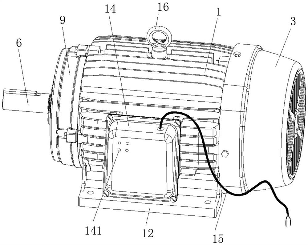 Roller shutter door motor capable of ensuring stable operation