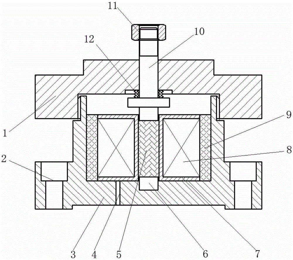 Device and method for collecting track vibration energy based on giant magnetostrictive rod